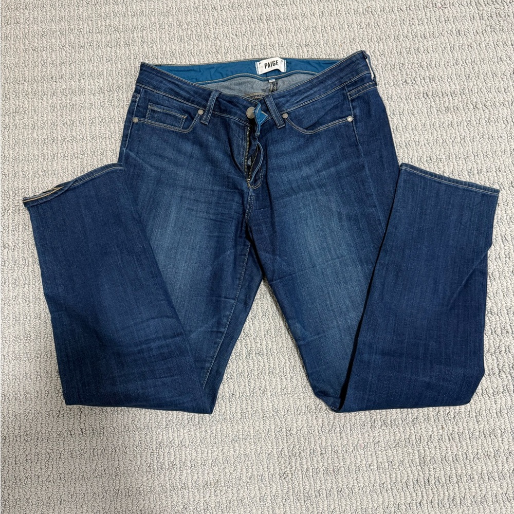 Paige Skyline Ankle Peg Blue Jeans